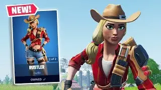 NEW RUSTLER Skin Gameplay in Fortnite!
