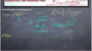 User Submitted Quotient Chain Derivative Problem - Calculus