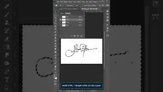 Image to transparent digital signature in photoshop | digital short photoshop