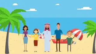 Cartoon || beach || family animation no copyright no voice 🤫#animation #novoicetag #nocopyright