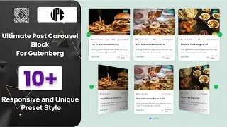 Ultimate Post Carousel Gutenberg Block | Elevate Your WordPress Blog with Stunning Post Carousels!