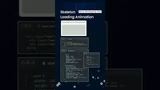 ⏳ Skeleton Loading Animation 2025! 💻✨ | Smooth UI Design in 60 Seconds