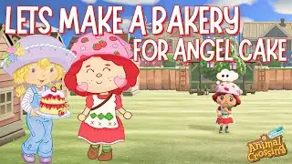 Angel Cake in Animal Crossing!? Interior Decorating | Strawberry Shortcake Island | Speed Build