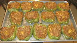 How to make New Orleans Stuffed Bell Peppers.