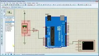 LM35 Temperature Sensor Simulation Proteus