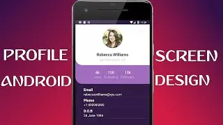 Profile Screen Design | Android Studio UI Tutorial