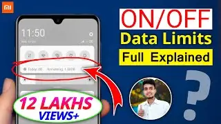 How To Set Data Usage Limit In Mi Phone | Data Limits Usage Settings In Redmi | MIUI 11 | MIUI 12,13