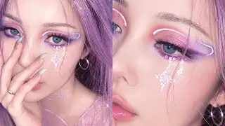 🪐PURPLE GLAZE ORBITAL MAKEUP💜