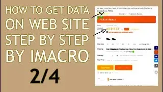 Extracting data from a website using iMacros 2/4