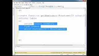SQL Inline Table Valued Functions