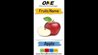 One Minute Knowledge of Fruits Name | Fruits Name in English| English Vocabulary | Shorts | #shorts