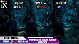 Resident Evil 4 | Patch 1.04 VS Patch 1.05 | Resolution Mode | Xbox Series X | 4K 60 FPS