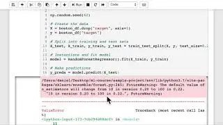 97 Making Predictions With Our Model Regression | Scikit-learn Creating Machine Learning Models