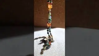 Осеннее колье. Агат и сердолик.
