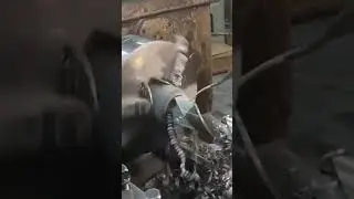 Drilling a 50 mm hole on a 1K62 lathe 