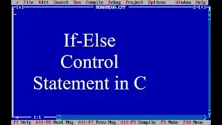 C Program(04) - If Else Statement in C