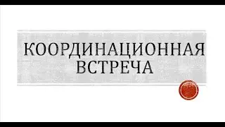 Координационная встреча с новичком. Практика. Шишлакова Татьяна