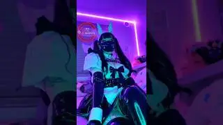 Cyberpunk Maid Dance 💃🤖😍 Cyberpunk Maid Cosplay 