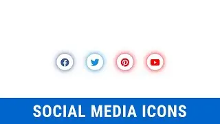 How to Create Social Media Icons with HTML and CSS | CSS Tutorials