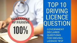 Top 10 Question for Driving Licence Exam English PART-2