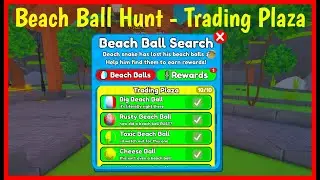 Toilet Tower Defense BEACH BALL HUNT [ TRADING PLAZA 10 ] Roblox