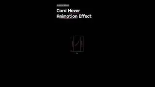 Amazing Card Hover Effect Using HTLM & CSS | #html #css #javascript #coding #shorts