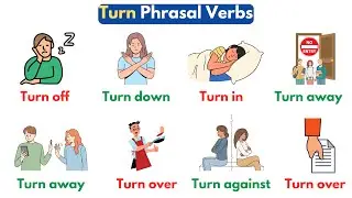 English Vocabulary: Phrasal Verbs With Turn | Phrasal Verbs In English With Sentences
