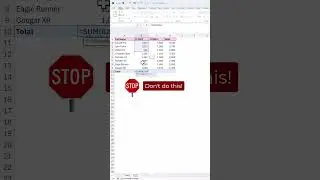 Quick SUM Function ⚡ (Save Time with THIS Shortcut in Excel)
