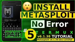 how to install Metasploit 6.1.38 in Termux  Without any ERROR 2022 Tutorial ? | Termux metasploit