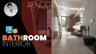 3Ds Max, Corona Render BATHROOM interior Tutorial in tamil