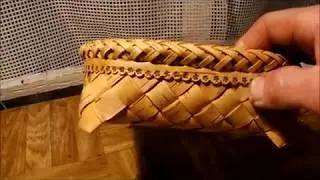 Плетём тарелку из бересты