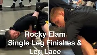 Rocky Elam Sweep single finishes and Leg Lace technique- Learn freestyle from 3x NCAA all-American