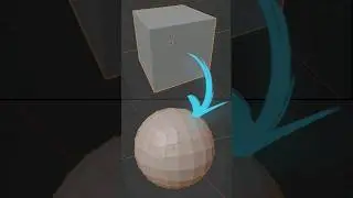 How to make smooth sphere from cube in Blender | timelapse 3D modeling 