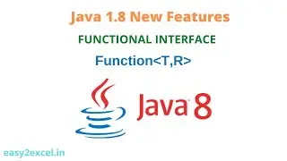 Java 1.8 New Features | Predefined Functional Interfaces | Function | function interface in Java 8