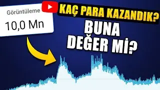 10 MİLYON İZLENMEYE KAÇ TL KAZANDIM ? | Youtube Para Kazanma