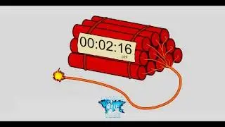 Countdown dynamite timer 3 MINUTES