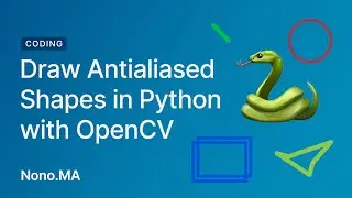 Draw Antialiased Shapes in Python with OpenCV