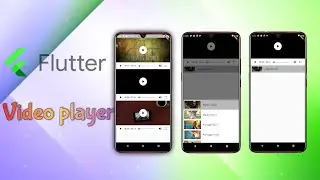 Flutter Video Player in details, using 2 different examples, display video from internet