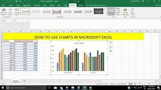How to use charts( bar graphs, line graphs etc) in Microsoft Excel
