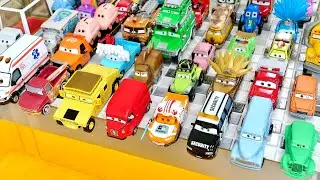 Disney Pixar Cars ☆ Cars minicar falling into the water! Minicar running on a gentle slope♪