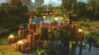 [Minecraft] 🌉🌳 Aesthetic Bridge Tutorial / Cottagecore / Mizuno's 16 Craft Resource Pack