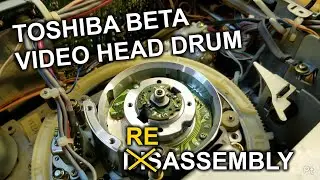 Toshiba Beta VCR V-S443C Pt.2 - noisy head drum fix