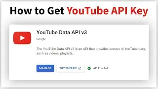 How to Get YouTube API Key