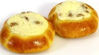 Ватрушки с творогом. Нежное воздушное тесто и сочная творожная начинка.
