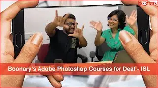 Boonary's Adobe Photoshop courses for Deaf -ISL