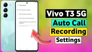 Vivo T3 5G Auto Call Recording Setting | Automatic Call Recording Setting In Vivo T3 5G