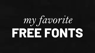 My Favorite Free Fonts #shorts