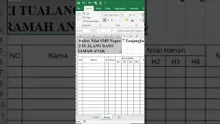 Cara Cepat Menggabungkan Beberapa Cell Di Excel #shorts trik excel