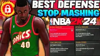 NBA 2K24 BEST DEFENSE SETTINGS TO STOP MASHING & BACK DOOR CUTS!