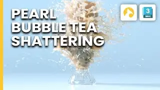 Pearl Bubble Tea Shattering with Phoenix and tyFlow